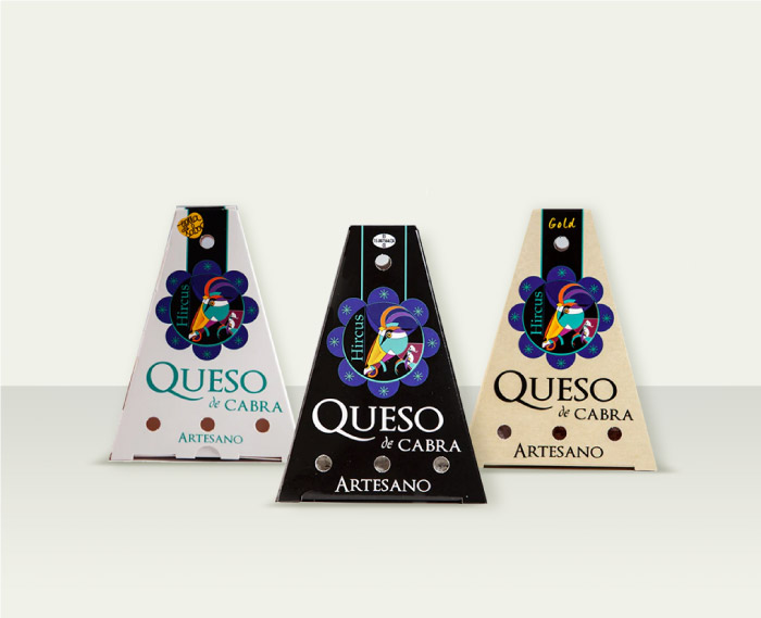 Queso artesano de cabra Hircus - Quesos pirámides